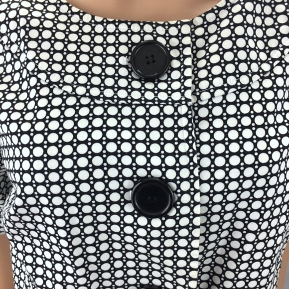 AGB B&W POLKA DOT HALF SLEEVE JACKET SZ 6!!!!!!!!! - Picture 3 of 6